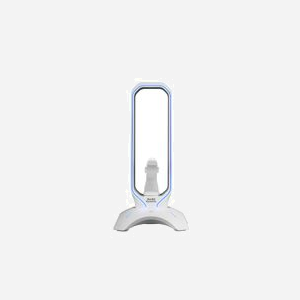 Mars Gaming MHHPROW - Support Casque/Oreillettes Blanc avec HUB USB 3.0, RGB Flow, et Organisateur de Câble Souris, 125x125x254mm - Miniature 5