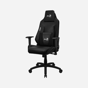 Aerocool Admiral ADMIRALBK - Siège Gaming Universel Noir, Poids Max 150kg, Base Nylon 350mm, Cadre Acier, Accoudoirs 2D, Angle 3-18° - Miniature 1