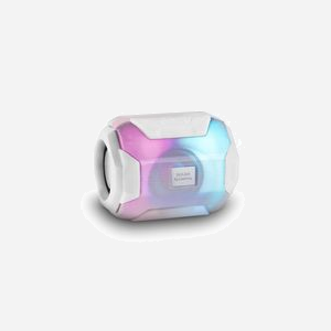 Mars Gaming MSBAXW Enceinte Portable Stéréo Blanche 10W Bluetooth 5.0, USB, MicroSD, Radio FM, Autonomie 8h, RGB Flow, 16-20000Hz. - Miniature 1