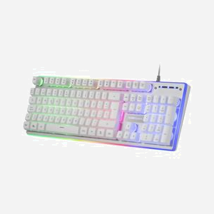 Mars Gaming MCPXWFR : Ensemble Clavier Membrane USB FR, Souris Optique 10000 DPI, Tapis XXL (800x300mm), Blanc. Compatible Windows/macOS/Linux. - Miniature 3