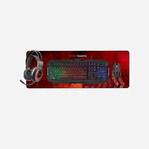 Mars Gaming MCPRGB2FR Combo Clavier AZERTY RGB, Souris 4000 DPI et Casque, Tapis XXL, USB, Compatible Windows/Linux/macOS - Miniature 2