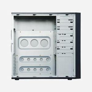Chieftec CQ-01B-U3-OP Boîtier PC Midi Tower Noir - ATX/micro ATX, 4x 3.5", 2x 5.25", USB 3.2 Gen 1, Ventilation 120/80mm, Sans alimentation - Miniature 2