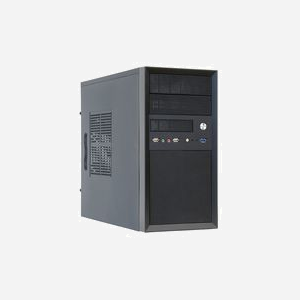 Chieftec CT-01B-350GPB Boîtier Mini Tower Noir, Alimentation 350W, Micro ATX, Baies 3.5"/2.5", USB 3.2 Gen 1, Ventilation 80/90/120mm