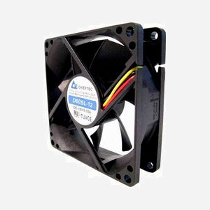 Ventilateur Boitier PC Chieftec AF-0625S Noir 60x60x25mm, 2200 tr/min, 13 CFM, 21 dB