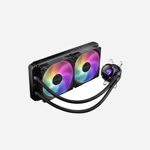 ASUS ROG STRIX LC II 280 ARGB : Refroidisseur liquide CPU All-in-One, 2x140mm, 700-2100 tr/min, Pompe 2800 tr/min, Aluminium, Noir, 35.7dB - Miniature 1