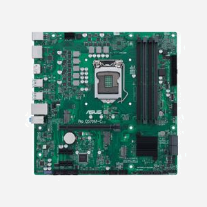 ASUS PRO Q570M-C/CSM : Carte mère micro ATX Intel Q570, Socket LGA 1200, 4 DDR4 DIMM jusqu'à 128GB, M.2, SATA III, HDMI 1.4/2.0, DisplayPort 1.4 - Miniature 1