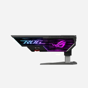 ASUS ROG Herculx - Support Carte Graphique Universel - Thermoplastique/Zinc - RGB Addressable 3-pin - 208x46x71mm - Câble 0.5m