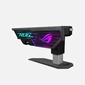 ASUS ROG Herculx - Support Carte Graphique Universel - Thermoplastique/Zinc - RGB Addressable 3-pin - 208x46x71mm - Câble 0.5m - Miniature 3