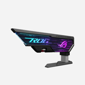 ASUS ROG Herculx - Support Carte Graphique Universel - Thermoplastique/Zinc - RGB Addressable 3-pin - 208x46x71mm - Câble 0.5m - Miniature 5