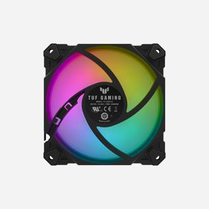 Ventilateur ASUS TUF Gaming TF120 ARGB 12cm, 250-1900 tr/min, 76 cfm, 29 dB, éclairage RGB, 120x120x25mm, pour Boitier PC - Miniature 3