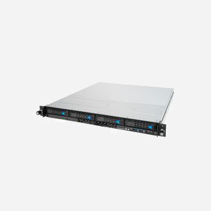 ASUS RS300-E11-RS4 Serveur Rack 1U - Intel C252, LGA 1200, 1x CPU, 4x DDR4-SDRAM 128Go max, 4x 3.5" Hot Swap, M.2, SATA III, Aspeed AST2600
