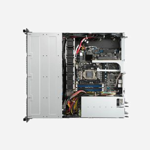 ASUS RS300-E11-RS4 Serveur Rack 1U - Intel C252, LGA 1200, 1x CPU, 4x DDR4-SDRAM 128Go max, 4x 3.5" Hot Swap, M.2, SATA III, Aspeed AST2600 - Miniature 3