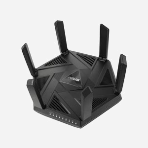 ASUS RT-AXE7800 Routeur Tri-bande WiFi 6E (802.11ax) 4804 Mbps, ports Gigabit Ethernet, USB, Serveur VPN IPSec/OVPN/PPTP, MU-MIMO, 6 antennes externes