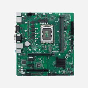 ASUS PRO H610M-C D4-CSM : Carte mère micro ATX Intel H610, Socket LGA 1700, DDR4, M.2, SATA III, Gigabit Ethernet, Windows 10/11, ports USB 3.2 Gen 1 - Miniature 2