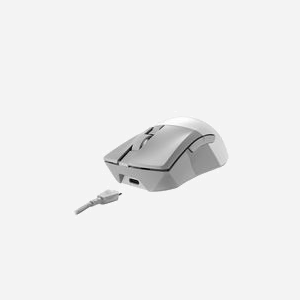 ASUS ROG Gladius III Wireless Aimpoint White - Souris Gaming Droitier - 36000 DPI Optique - RF Wireless/Bluetooth 5.1/USB - 6 Boutons Programmables - 79g - Miniature 3