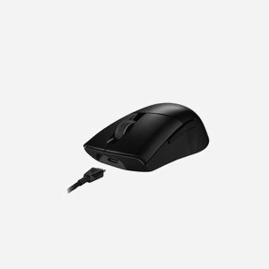 Souris Gaming ASUS ROG Keris Wireless AimPoint, Optique 36000 DPI, RF Wireless + Bluetooth 5.1 + USB Type-C, 5 Boutons Programmables, 1000Hz, 50G, Droitier, Noire - Miniature 4