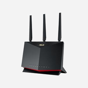 ASUS RT-AX86U Pro Routeur WiFi 6 AX5700 Bi-Bande Gigabit Ethernet, Ports USB 3.2 Gen 1/2.0, MU-MIMO, 4 Antennes, CPU Quad-Core 2GHz