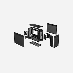 ASUS Prime AP201 : Boîtier PC Mini Tower MicroATX/Mini-ITX Noir, 205x350x460mm, 1x120mm arrière, 3x120/2x140mm haut, USB 3.2 Gen1/Gen2 - Miniature 2