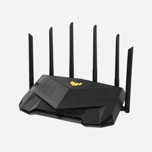 ASUS TUF Gaming AX6000 Routeur WiFi 6 Bi-bande AX6000 (4804 Mbps/5 GHz + 1148 Mbps/2.4 GHz), 5 ports Gigabit Ethernet, USB 3.2 Gen 1, IPv6