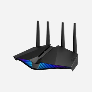 ASUS RT-AX82U Routeur WiFi 6 AX5400 Bi-bande Gigabit Ethernet, WAN RJ-45, 4 ports LAN, 1 port USB 3.2, MU-MIMO, WPA3-PSK, Processeur 1.5 GHz, 512 Mo RAM