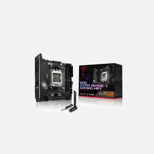 ASUS ROG STRIX B650E-I GAMING WIFI - Carte mère mini ITX AMD B650 Socket AM5, DDR5-SDRAM 64Go, M.2/SATA III, Wi-Fi 6E, 2.5GbE - Miniature 1