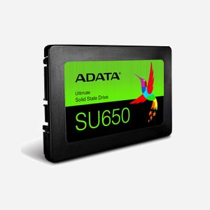 ADATA Ultimate SU650 SSD 256Go 2.5" SATA III 6Gbit/s 3D NAND Lecture 520Mo/s Ecriture 450Mo/s 4K IOPS 40K/75K TBW 140 - Miniature 3