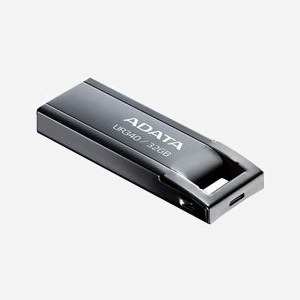 ADATA UR340 - Clé USB 32 Go USB Type-A 3.2 Gen 1 Noire - Boîtier Métal, Résistante Poussière/Chocs/Éclaboussures - 34.8x12.2x4.6mm - Compatible Windows/macOS/Linux - Miniature 2