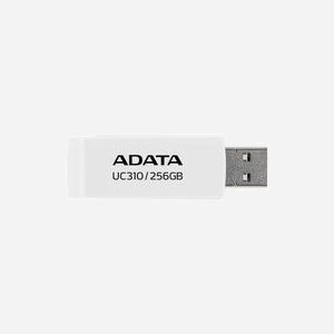ADATA UC310 - Clé USB 256Go USB Type-A 3.2 Gen 1 - Vitesse 100Mo/s - Format Pivotant - Compatible Windows/macOS/Linux - 20x58x13mm - Blanc