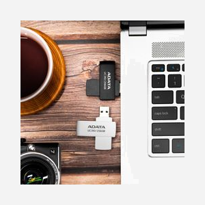 ADATA UC310 - Clé USB 256Go USB Type-A 3.2 Gen 1 - Vitesse 100Mo/s - Format Pivotant - Compatible Windows/macOS/Linux - 20x58x13mm - Blanc - Miniature 5