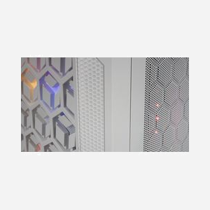 Mars Gaming MCMESHW Blanc : Boîtier PC MicroATX/Mini-ITX, Mesh 360°, 3x 120mm FRGB, USB 3.2 Gen 1, Refroidissement liquide 120/240mm, Filtres anti-poussière - Miniature 4