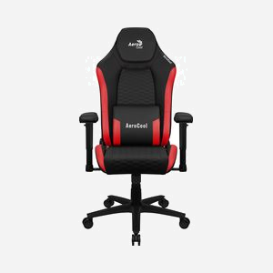 Aerocool CROWNBR Siège Gaming Universel Noir/Rouge 150kg, Dossier Inclinable 3-18°, Hauteur 123-133cm, Assise 52cm, Accoudoirs 2D, Roues 6.5cm - Miniature 2