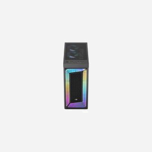Aerocool Interstellar Midi Tower Noir - Boîtier PC ATX/micro ATX/Mini-ITX, 2x120mm avant, 1x120mm arrière, USB 3.2 Gen 1/Gen 2, 2x3.5", 4x2.5" - Miniature 3