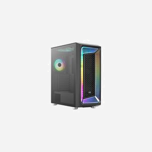 Aerocool Interstellar Midi Tower Noir - Boîtier PC ATX/micro ATX/Mini-ITX, 2x120mm avant, 1x120mm arrière, USB 3.2 Gen 1/Gen 2, 2x3.5", 4x2.5" - Miniature 4