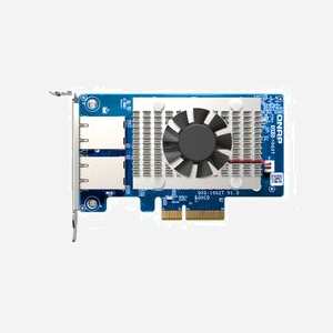 QNAP QXG-10G2T Carte Réseau PCIe 3.0 x4 10 Gigabit Ethernet Dual Port RJ-45, Chipset Marvell AQtion AQC107, compatible Windows/Linux/QTS/QuTS - Miniature 3