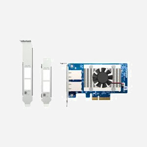 QNAP QXG-10G2T Carte Réseau PCIe 3.0 x4 10 Gigabit Ethernet Dual Port RJ-45, Chipset Marvell AQtion AQC107, compatible Windows/Linux/QTS/QuTS - Miniature 4