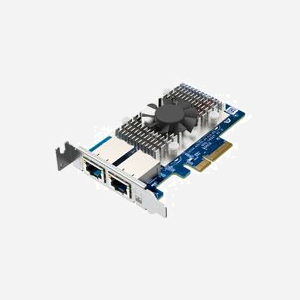 QNAP QXG-10G2T Carte Réseau PCIe 3.0 x4 10 Gigabit Ethernet Dual Port RJ-45, Chipset Marvell AQtion AQC107, compatible Windows/Linux/QTS/QuTS - Miniature 5