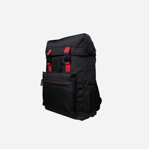 Acer Sac à dos GP.BAG11.02A 15.6" Noir/Rouge, Polyester, 2 compartiments, Poches latérales/arrière zippées, 340x190x470mm, Imperméable/Hydrofuge - Miniature 1
