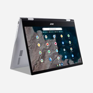 Acer Chromebook CP513-1H-S53J Hybride 2-en-1 Qualcomm Snapdragon 7c, 13.3" FHD Tactile, 4GB LPDDR4x, 64GB eMMC, Wi-Fi 5, ChromeOS, Argent - Miniature 2