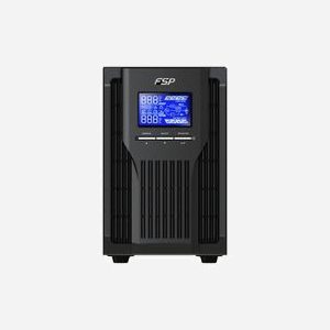 FSP Champ Tower 1K UPS Double-Conversion 1kVA/900W Tower, Entrée 120-300V, Sortie 200-240V, USB Type-B, RS-232, LCD, Autonomie 3.2min @ pleine charge - Miniature 2