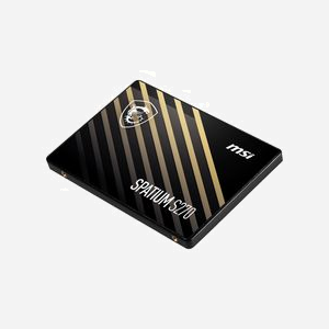MSI SPATIUM S270 SSD 240Go 2.5" SATA III 6Gbit/s 3D NAND - Lecture 50K IOPS, Ecriture 400Mo/s, TBW 110, MTBF 2M heures - Miniature 3
