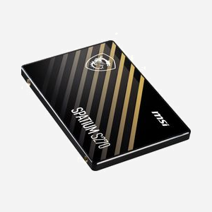 MSI SPATIUM S270 480GB SSD SATA III 2.5" 3D NAND - Lecture 55K IOPS, Écriture 450 Mo/s, MTBF 2M heures - Pour PC et Ordinateur Portable - Miniature 3