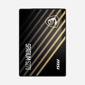 MSI SPATIUM S270 480GB SSD SATA III 2.5" 3D NAND - Lecture 55K IOPS, Écriture 450 Mo/s, MTBF 2M heures - Pour PC et Ordinateur Portable - Miniature 4