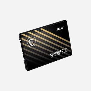 MSI SPATIUM S270 960GB SSD SATA III 2.5" 3D NAND - Lecture 500 Mo/s, Écriture 450 Mo/s, 55K/80K IOPS, TBW 500, PC/Ordinateur portable - Miniature 5