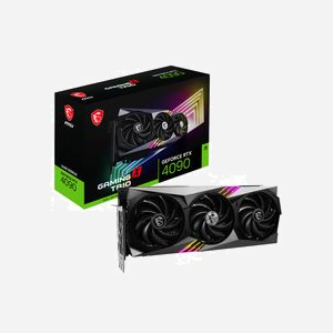 MSI GeForce RTX 4090 GAMING X TRIO 24G, 24 Go GDDR6X, PCIe 4.0, 3x DisplayPort 1.4a, HDMI 2.1a, Refroidissement Actif TORX FAN 5.0