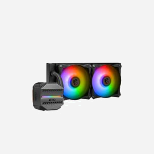 MSI MAG CORELIQUID M240 : Refroidisseur liquide All-in-One CPU 240mm, compatible Intel LGA 115x/1200/1700/20xx & AMD AM4/AM5, 2x 120mm PWM, radiateur cuivre. - Miniature 2