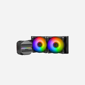 MSI MAG CORELIQUID M240 : Refroidisseur liquide All-in-One CPU 240mm, compatible Intel LGA 115x/1200/1700/20xx & AMD AM4/AM5, 2x 120mm PWM, radiateur cuivre. - Miniature 3