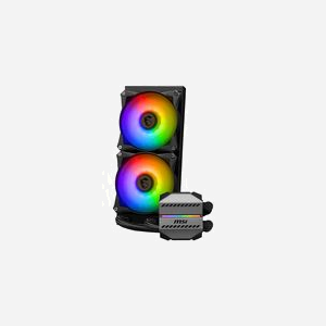 MSI MAG CORELIQUID M240 : Refroidisseur liquide All-in-One CPU 240mm, compatible Intel LGA 115x/1200/1700/20xx & AMD AM4/AM5, 2x 120mm PWM, radiateur cuivre. - Miniature 4