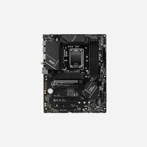 Carte mère MSI PRO B760-P WIFI DDR4, Socket LGA 1700, Chipset Intel B760, 4x DDR4 DIMM jusqu'à 128GB 5333MHz(OC), 2x M.2, SATA III, 2.5GbE LAN, WiFi, BT, ATX - Miniature 2