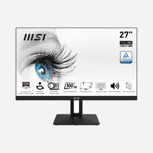 MSI PRO MP271AP Écran LCD 27" Full HD (1920x1080) IPS, 1ms GTG, 100Hz, 300cd/m², HDMI 1.4b, DisplayPort 1.2a, Haut-parleurs 2x2W, Noir - Miniature 1
