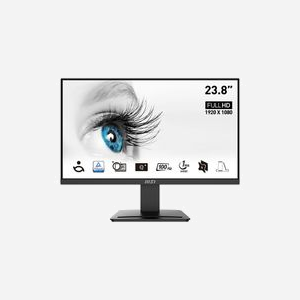 MSI Pro MP2412 - Écran LCD 23.8" Full HD (1920x1080) VA 100Hz, 4ms, 300cd/m², HDMI 1.4b, DisplayPort 1.2a, Noir, VESA 75x75 - Miniature 1